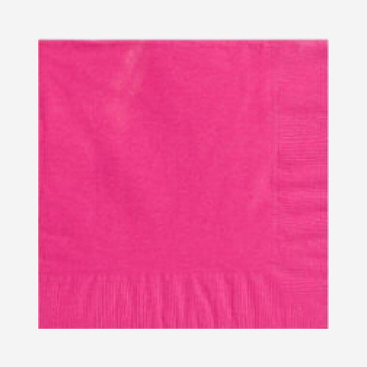 Bright Pink Paper Napkins