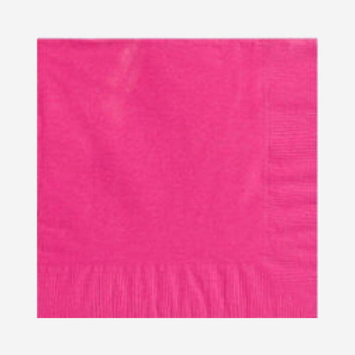 Bright Pink Paper Napkins