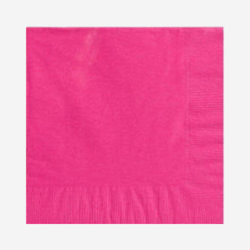 Bright Pink Paper Napkins