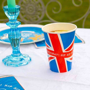 Royal Union Jack Jubilee Paper Cups - 8 Pack