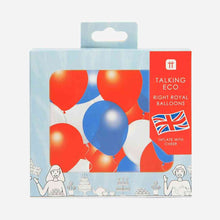 Royal Red, White and Blue Latex Balloons - 16 Pack