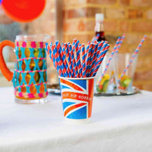Red, White and Blue Paper Straws - 30 Pack