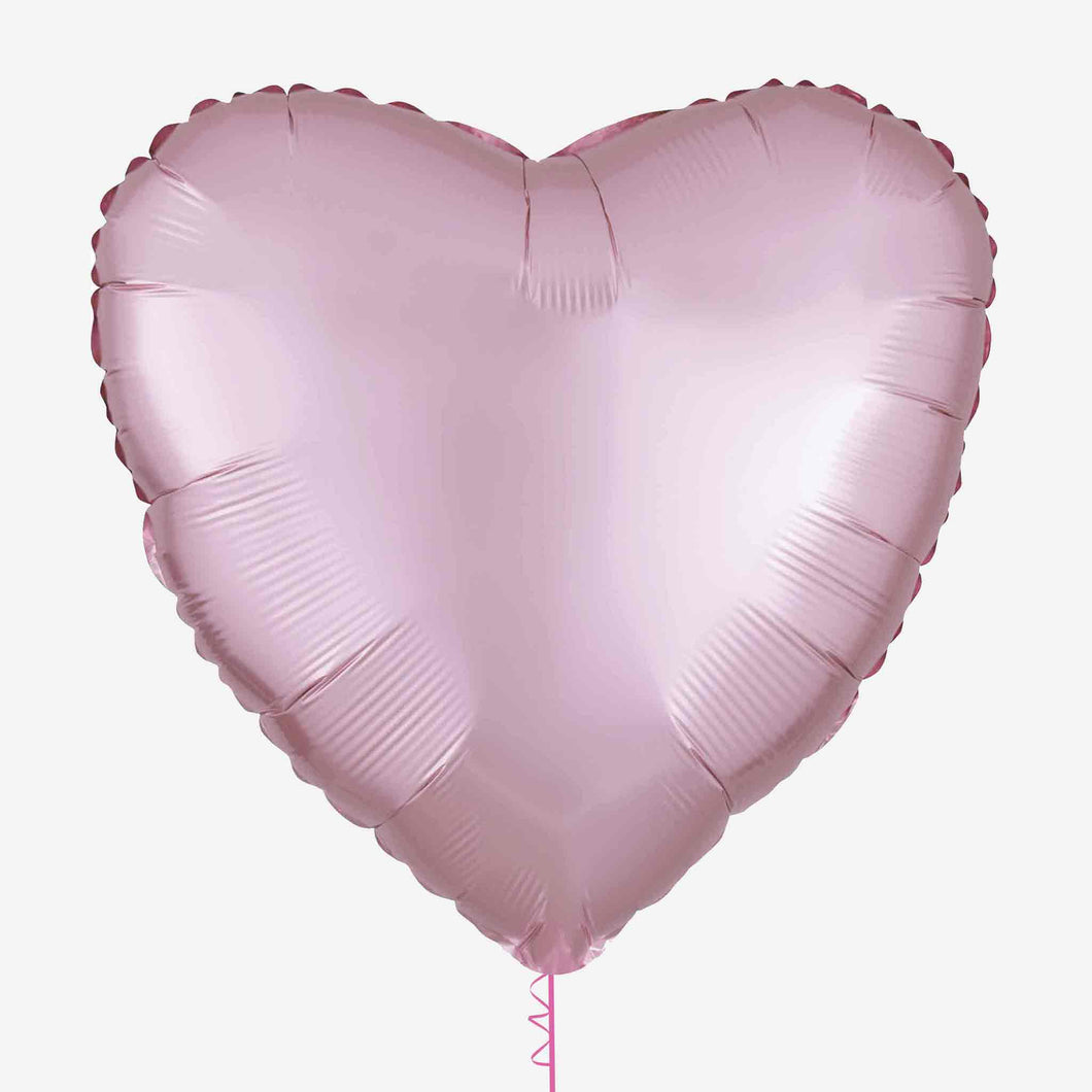Satin Pink Heart Foil Balloon