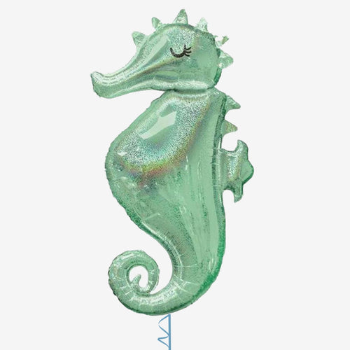 Mermaid Wishes Seahorse SuperShape Foil Balloons