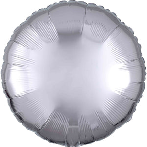 Silver Circle Foil Balloon