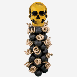 Halloween Golden Skull Column
