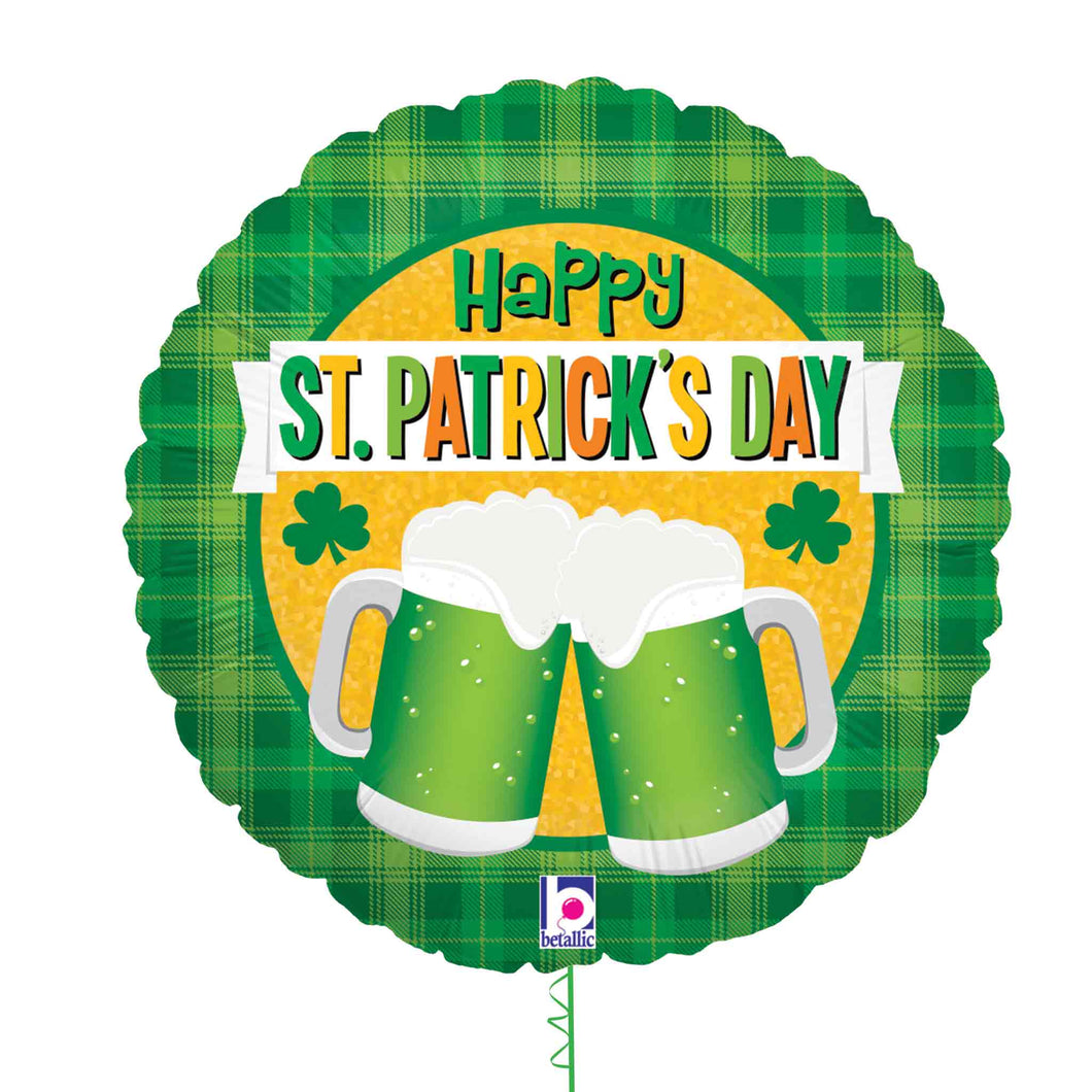 Happy St Patrick's Day Beer Balloon