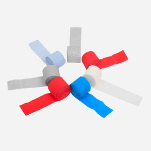 Royal Red, White and Blue Paper Streamers