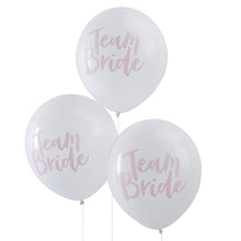 Team Bride Pink & White Hen Party Balloons