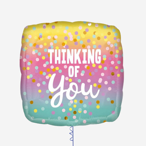 Thinking of You Dots Standard HX Foil Balloons