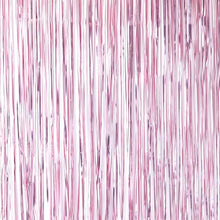 Matt Pink Fringe Curtain Backdrop