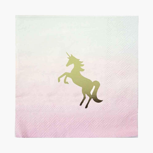 We Heart Unicorns Cocktail Napkins