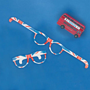 Union Jack Paper Glasses 10 Pack