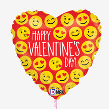 Happy Valentines Emoji Foil Balloon