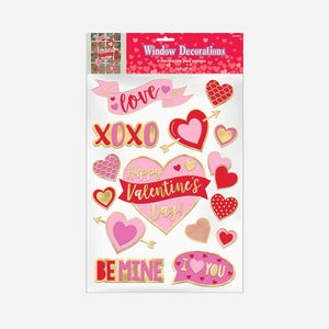 Valentine's Embossed Window Stickers