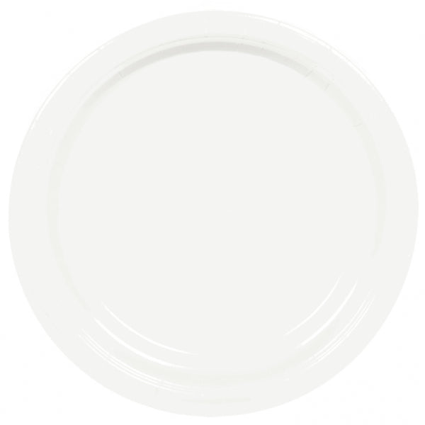 Plain Disposable White Paper Plates Tableware The Balloon Works