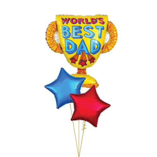 World's Best Dad Balloon Bouquet