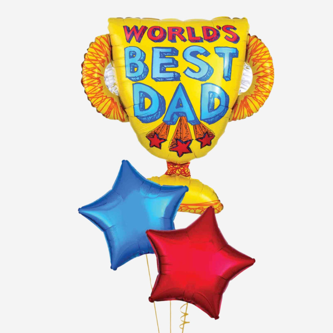 World's Best Dad Balloon Bouquet