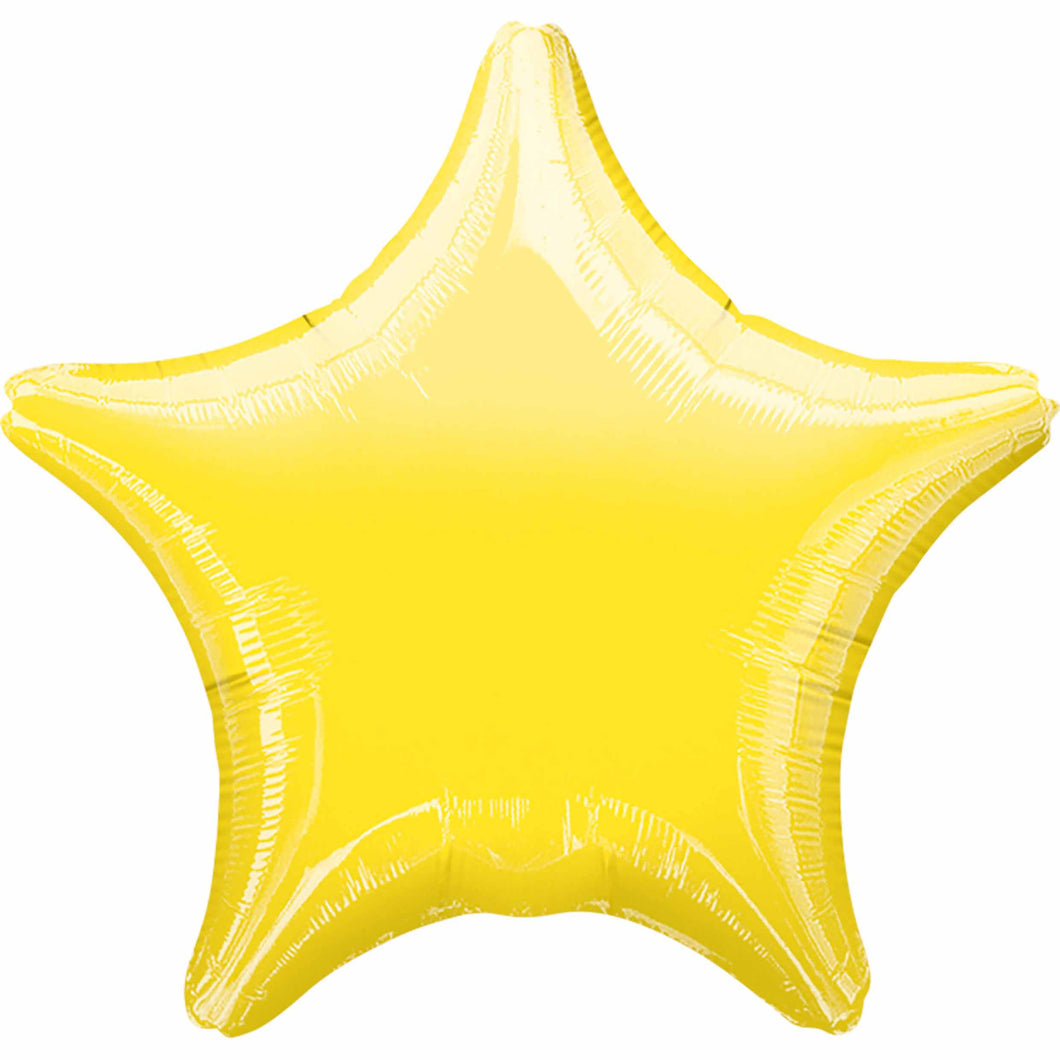 Yellow Star Foil Balloon