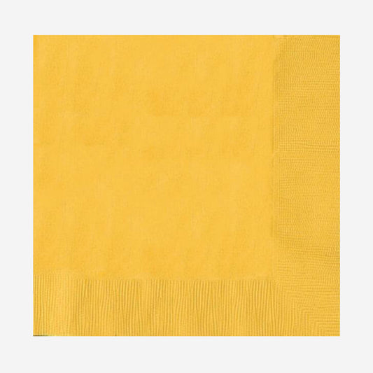 Yellow Paper Napkins
