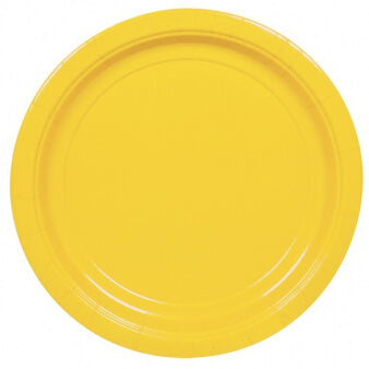 Yellow Paper Plates (8 pack)