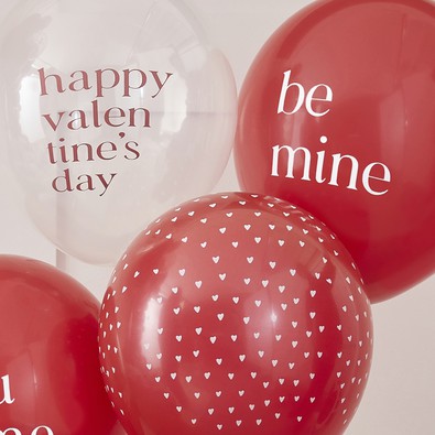 Happy Valentines Inflated Balloon Bouquet